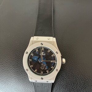 Hublot Silver and Black Smartwatch